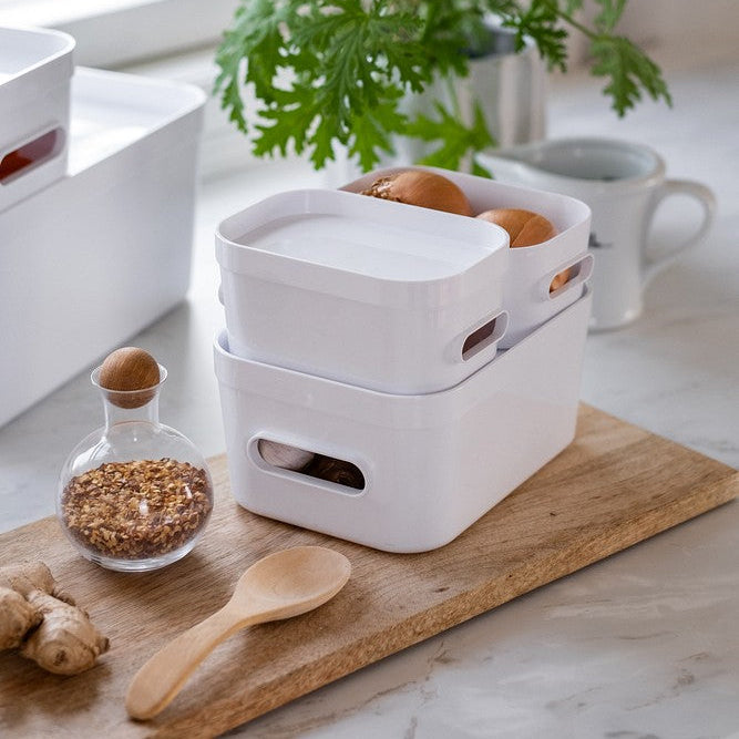 Small Stacking Lidded Fridge Storage Box