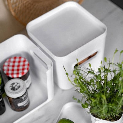 Square Stacking Lidded Fridge Storage Box