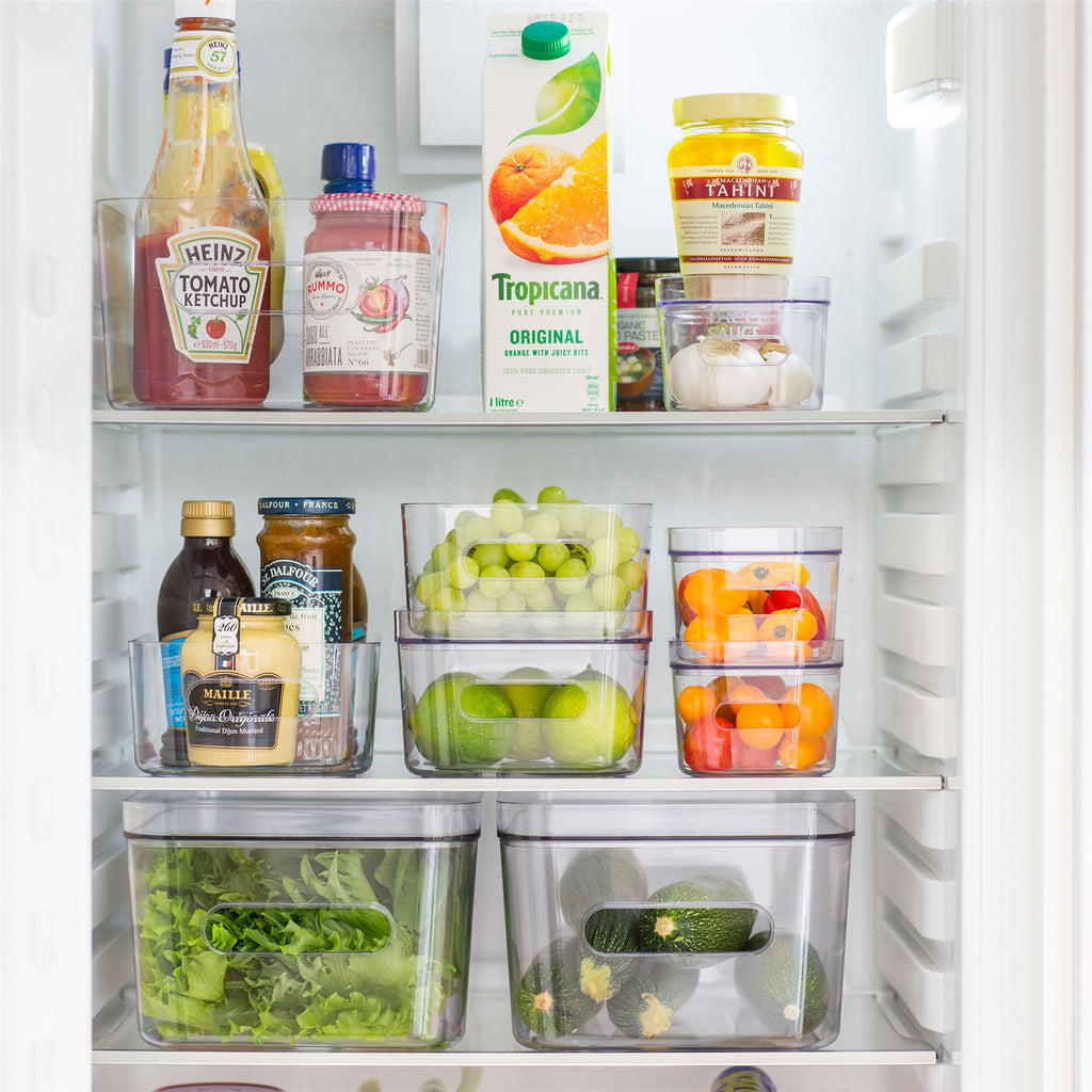 Small Stacking Lidded Fridge Storage Box