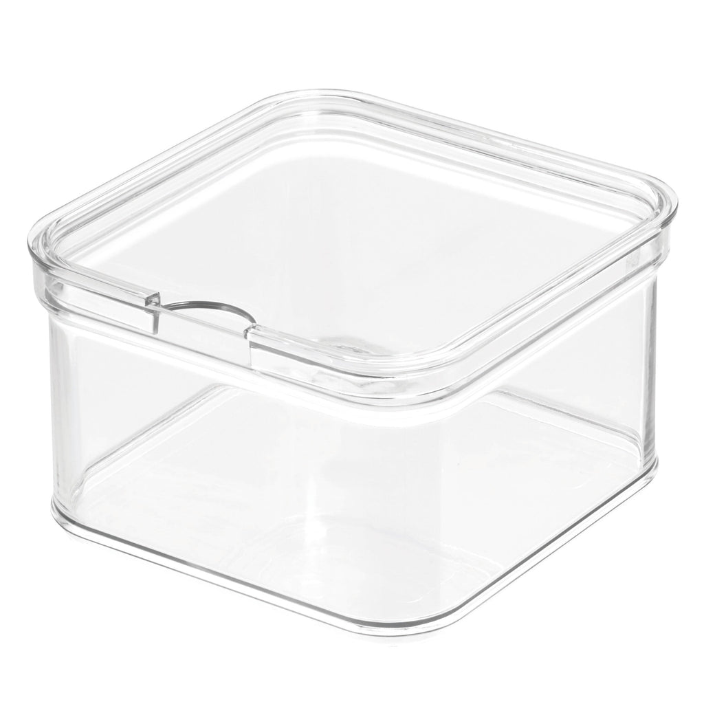 Square Lidded Fridge Storage Box- Crisp