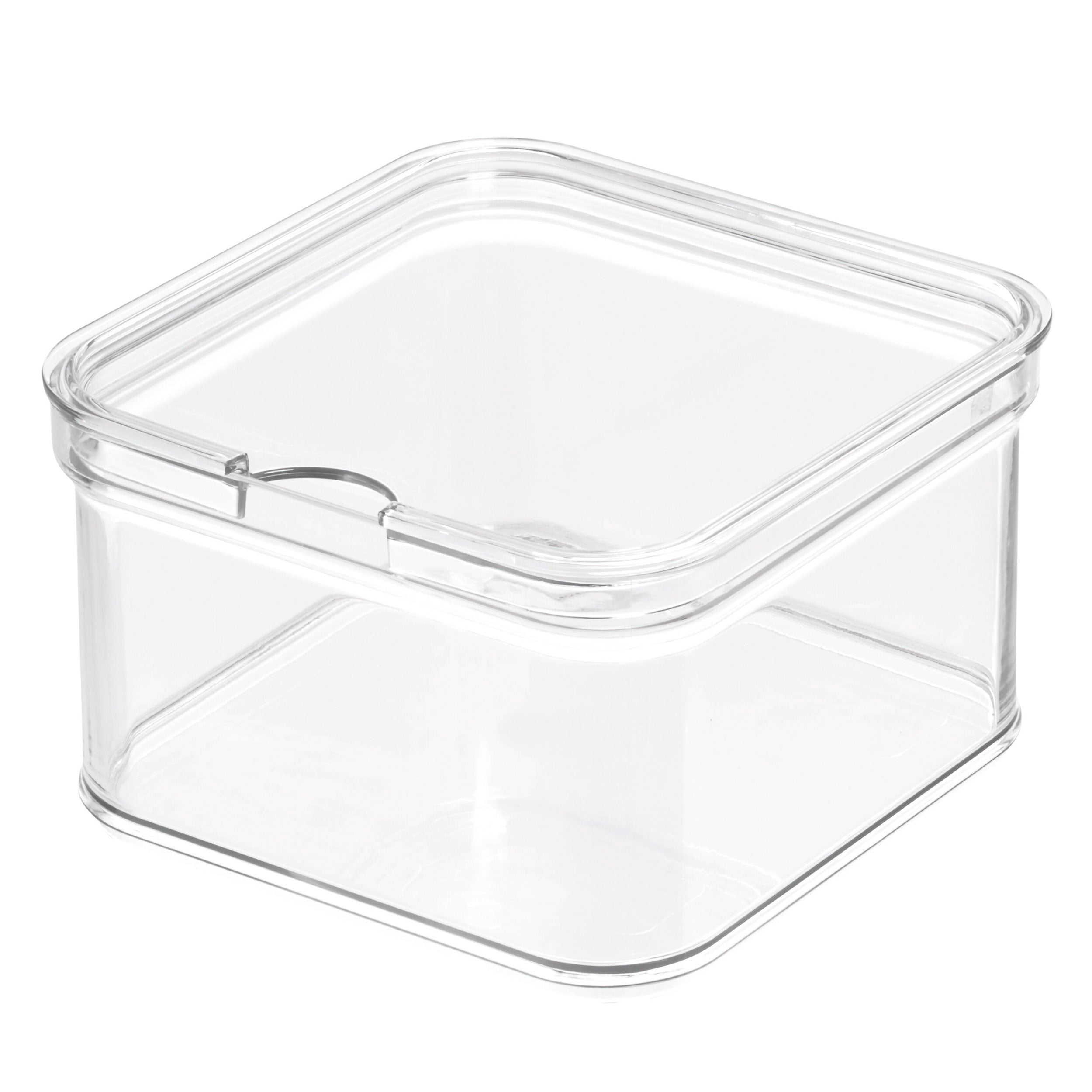 Square Lidded Fridge Storage Box- Crisp