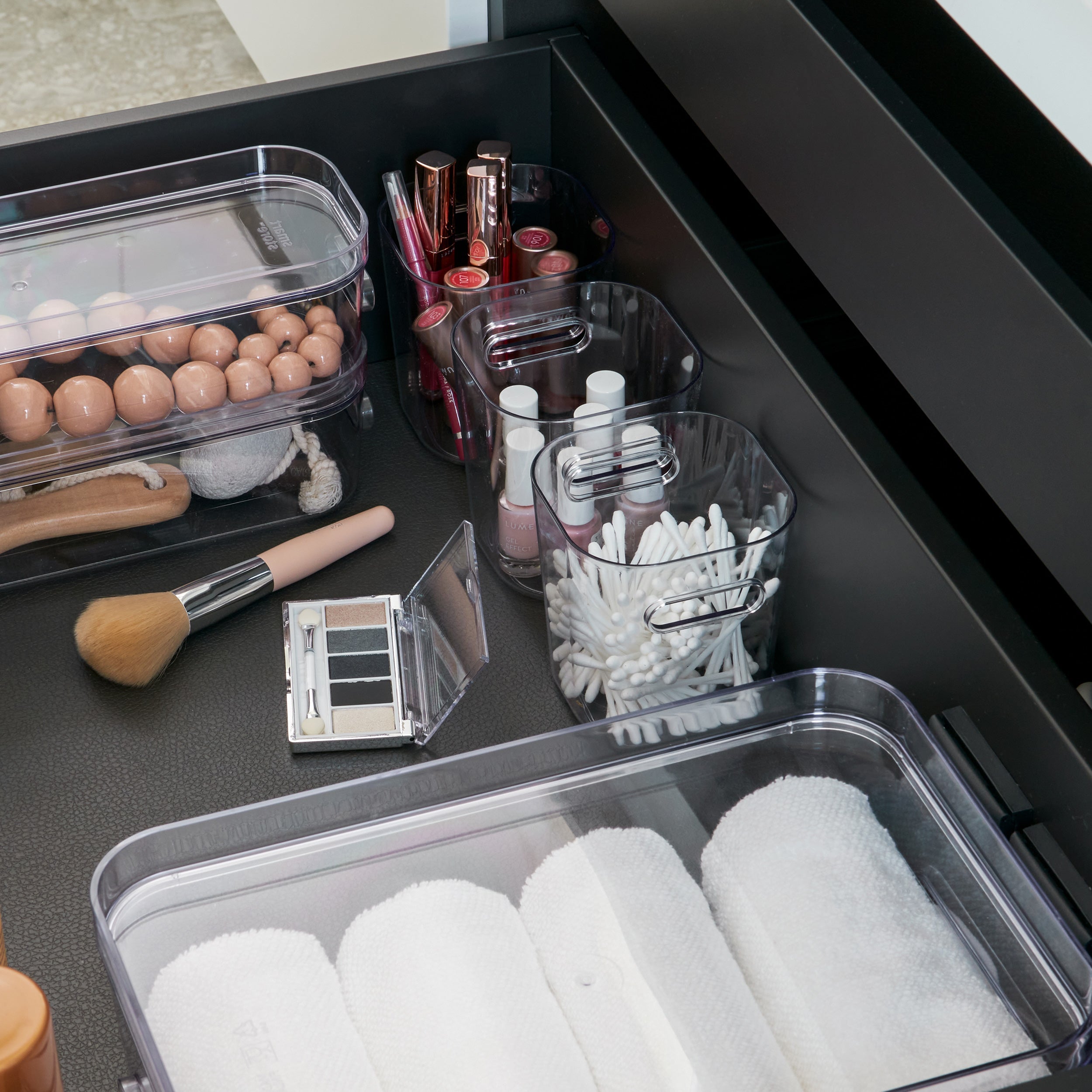 Compact Clear Mini Storage Pot