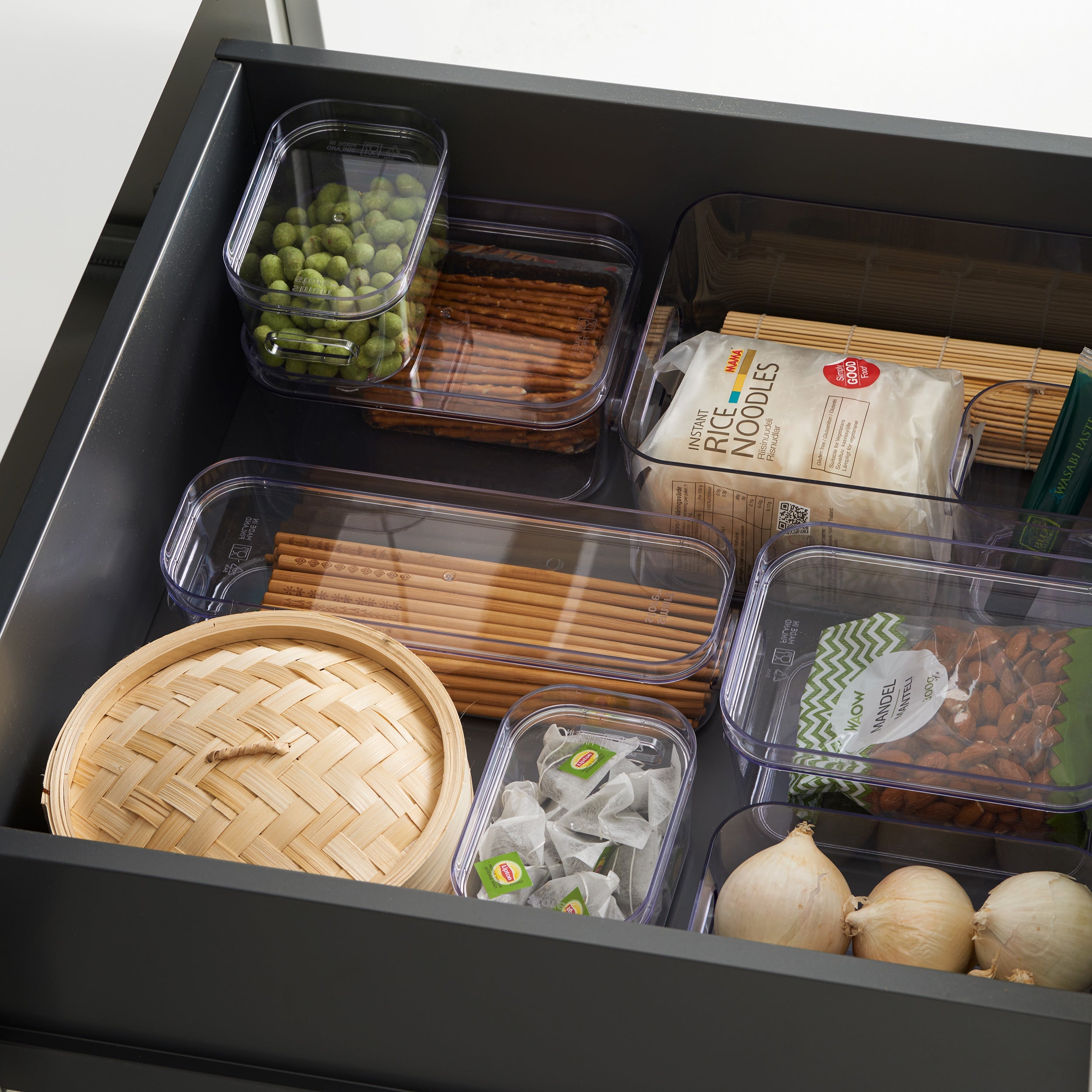 Stacking Lidded Storage Box Slim